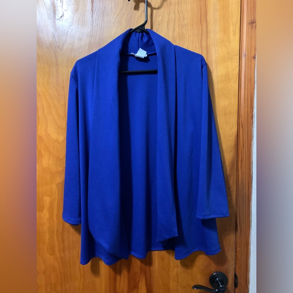 ZigZagStripe Royal Blue Blazer - Large